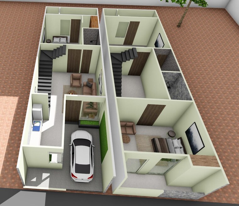 Floor Plan, manyawas 4 Bedroom 2500 Sq.Ft. Independent House In Manyawas Jaipur 8827140