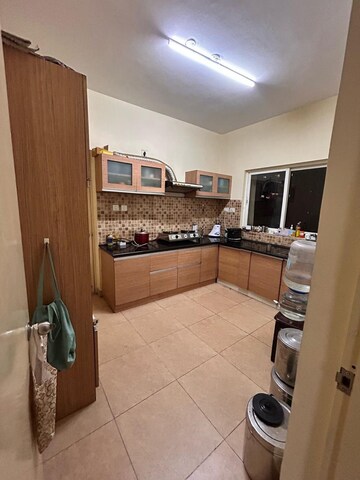 Kitchen in 2.5 BHK Apartment at Godrej Woodsman Estate, Hebbal – for Rent