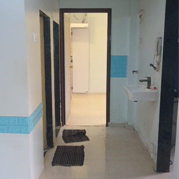 Living Room in 1 BHK Apartment at Sai Baba Vihar Complex, Kavesar – for Rent
