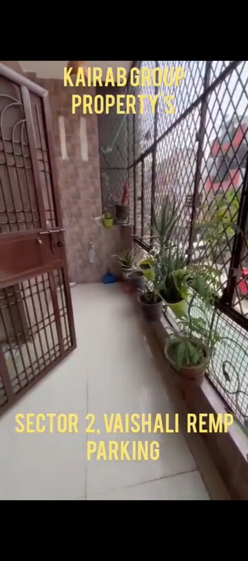 Balcony in 2 BHK Builder Floor at Vaishali Sector 2 – for Sale