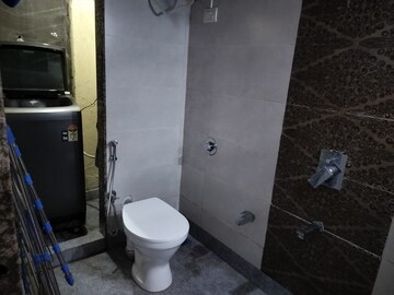 Bathroom in 1 BHK Apartment at Siddhi Highland Park, Kolshet Road – for Rent