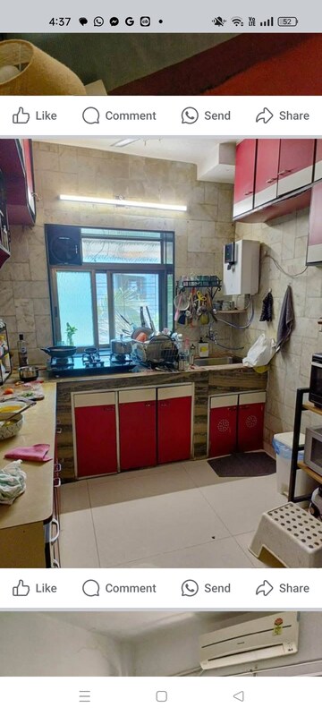 Kitchen in 2 BHK Apartment at Jadeite Kaveri, Kandivali West – for Rent