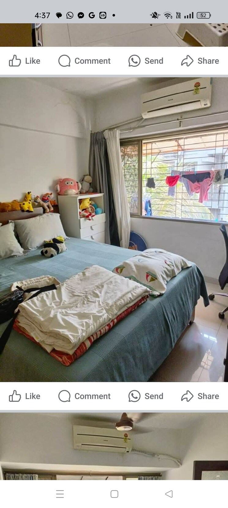 Bedroom, jadeite-kaveri 2 Bedroom 612 Sq.Ft. Apartment In Kandivali West Mumbai 8827630