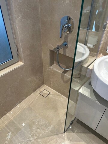Bathroom in 2 BHK Apartment at Hiranandani Highland, Powai – for Rent