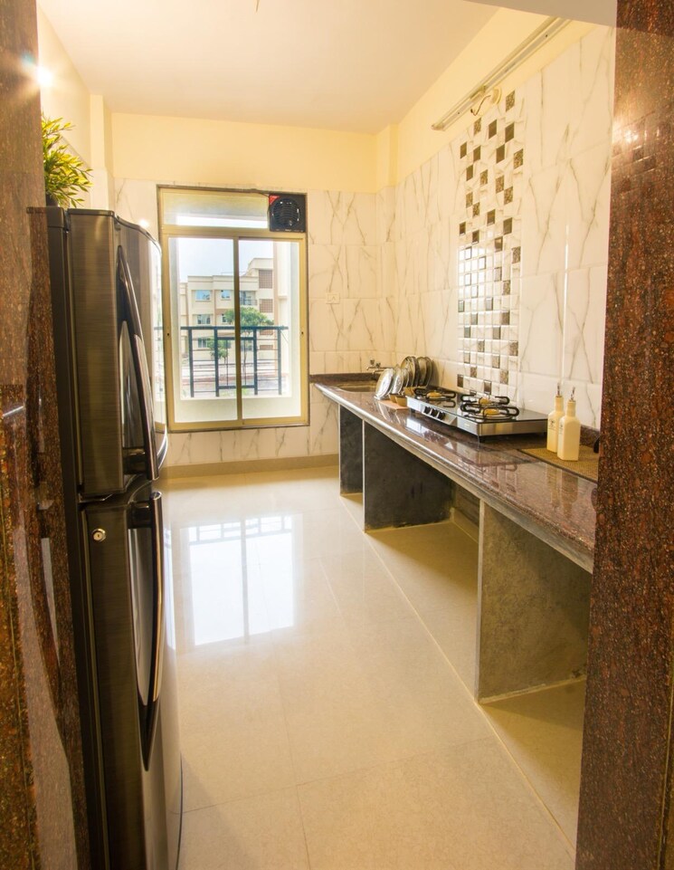 Kitchen, jashnani-chintamani-habitat 1 Bedroom 365 Sq.Ft. Apartment In Shahapur Thane 8827807
