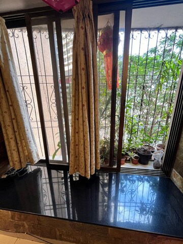 Balcony in 3 BHK Apartment at Mount Everest Apartment, Bhakti Park – for Rent