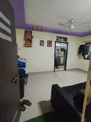 Master Bedroom in 1 BHK Apartment at Sai Baba Vihar Complex, Ghodbunder Road – for Sale