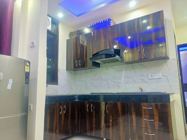 Kitchen, white-town-house 1 Bedroom 650 Sq.Ft. Apartment In Dlf City Phase 3 Gurgaon 8828003