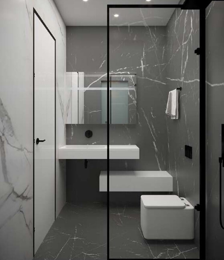 Bathroom, the-aga-hall-estate 2 Bedroom 841 Sq.Ft. Apartment In Mazgaon Mumbai 8828220