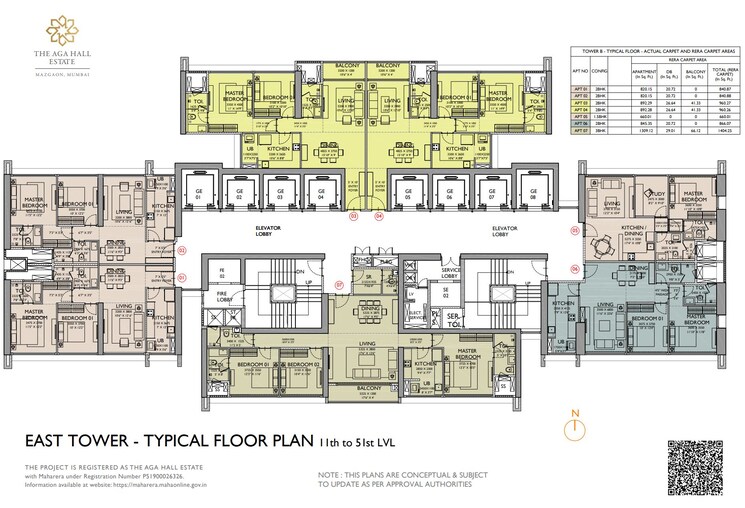 Master Plan, the-aga-hall-estate 2 Bedroom 841 Sq.Ft. Apartment In Mazgaon Mumbai 8828220