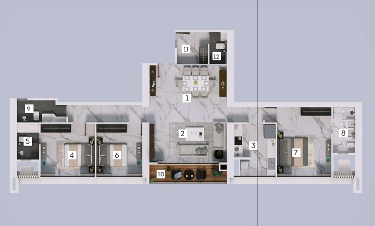 Floor Plan, the-aga-hall-estate 2 Bedroom 960 Sq.Ft. Apartment In Mazgaon Mumbai 8828450