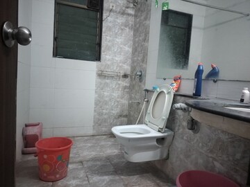 Bathroom in 3 BHK Apartment at Neelkanth Greens, Manpada – for Rent