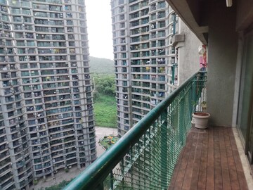 Balcony in 3 BHK Apartment at Neelkanth Greens, Manpada – for Rent