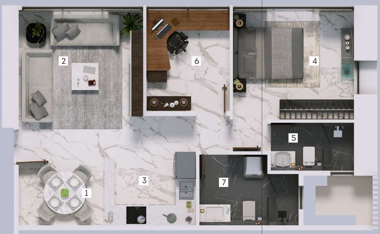 Floor Plan, the-aga-hall-estate 3 Bedroom 1404 Sq.Ft. Apartment In Mazgaon Mumbai 8828461