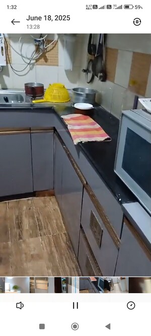 Kitchen in 3 BHK Apartment at Ashiana Palm Court, Raj Nagar Extension – for Sale