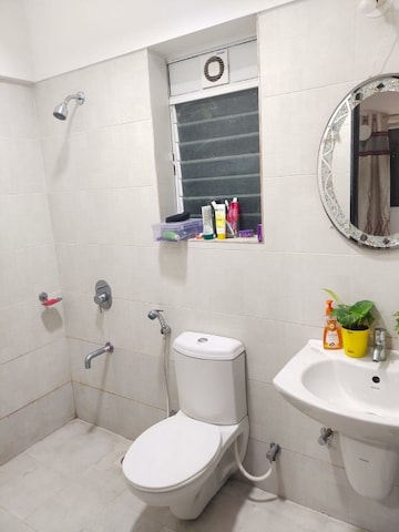 Bathroom in 2 BHK Builder Floor at Kasturi Eon Homes, Hinjewadi – for Rent