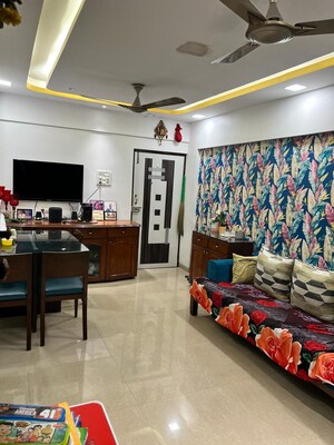Living Room in 2 BHK Apartment at Kopar Khairane – for Sale