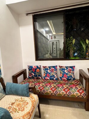 Living Room in 2 BHK Apartment at Kopar Khairane – for Sale