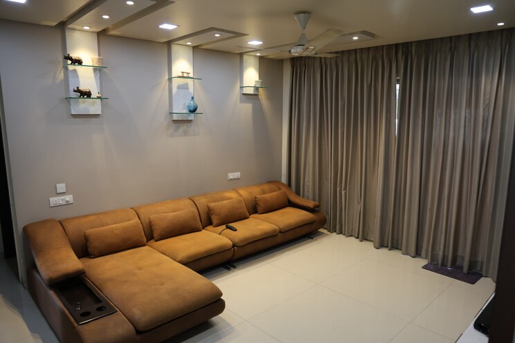 Living Room, alcon-royce 3 Bedroom 2100 Sq.Ft. Apartment In Kondhwa Pune 8828747