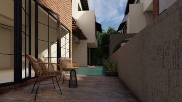 Staircase in 5 BHK Villa at Socorro – for Sale