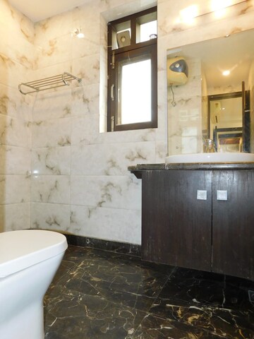 Bathroom in 3 BHK Apartment at Greater Kailash I – for Sale