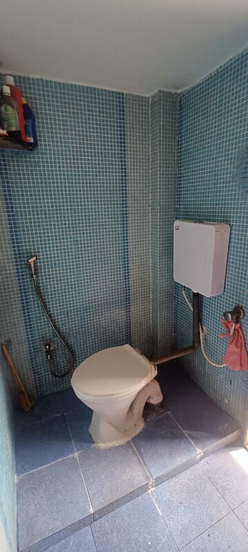 Bathroom in 2 BHK Apartment at Fam CHS, Kopar Khairane – for Rent