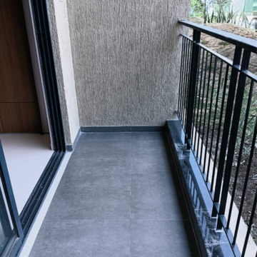 Balcony in 2 BHK Apartment at Renuka Gulmohar C Building CHS, Pimpri Chinchwad Pcmc – for Rent