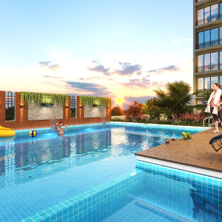 Swimming Pool, shree-empire-pushpak-nagar 2 Bedroom 1285 Sq.Ft. Apartment In Kundevahal Village Navi Mumbai 8829178