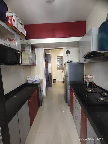 Kitchen in 2 BHK Apartment at Rustomjee Avenue D1, Virar West – for Rent