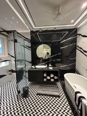 Attached Bathroom in 4 BHK Builder Floor at Malibu Shopping Arcade, Sector 47 – for Sale