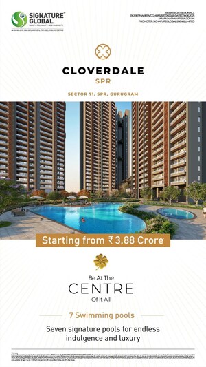 3 BHK Apartment – Exterior View View at Signature Global Cloverdale, Sector 71 - for Sale