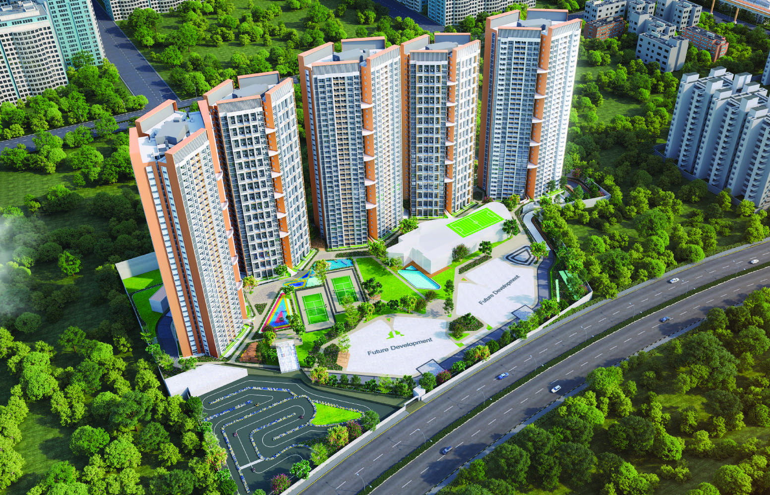 2 BHK + Servant Room 791 Sq.Ft. Apartment in Gera Joy On The Tree Tops