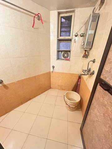 Bathroom in 1.5 BHK Apartment at Jay Prakash Nagar CHS, Vidyavihar East – for Rent