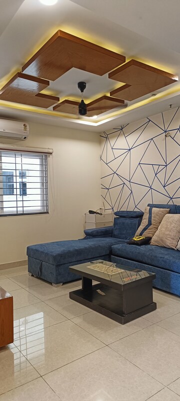 Living Room in 2 BHK Apartment at Prestige High Fields Gachibowli, Gachibowli – for Rent