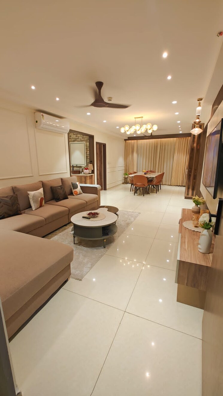 Living Room, marina-skies 3 Bedroom 1650 Sq.Ft. Apartment In Hi Tech City Hyderabad 8829370