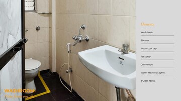 Bathroom in 2 BHK Apartment at Valentine Apartments, Goregaon East – for Rent