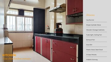 Kitchen in 2 BHK Apartment at Valentine Apartments, Goregaon East – for Rent