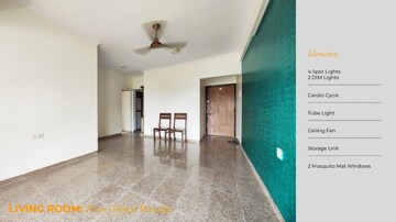 Living Room in 2 BHK Apartment at Valentine Apartments, Goregaon East – for Rent