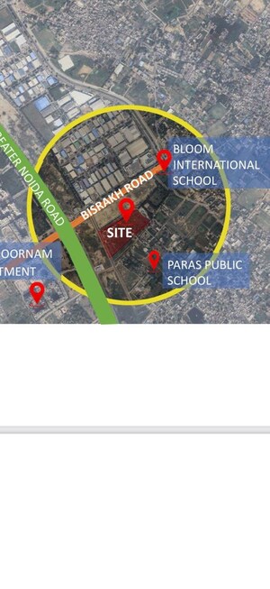  Office Space in IT/SEZ – Map Location View at Tech Zone 7 Greater Noida - for Sale
