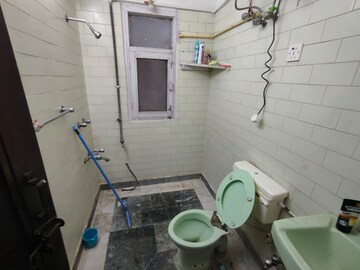 Bathroom in 2 BHK Builder Floor at Malviya Nagar – for Rent