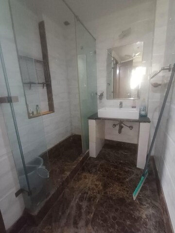 Bathroom in 1 BHK Builder Floor at Nehru Enclave – for Rent