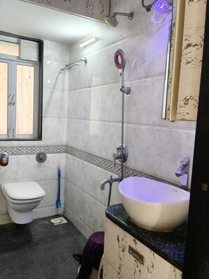 Bathroom in 3 BHK Apartment at Vaibhav Paradise, Santacruz East – for Sale