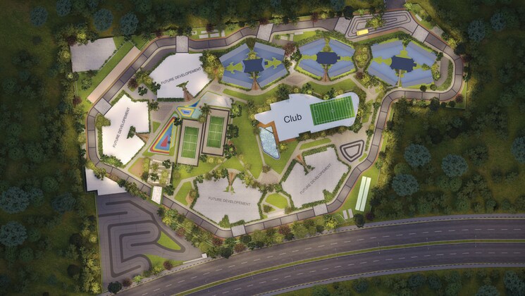 Master Plan, gera-joy-on-the-tree-tops 3 Bedroom 1218 Sq.Ft. Apartment In Hinjewadi Pune 8830013