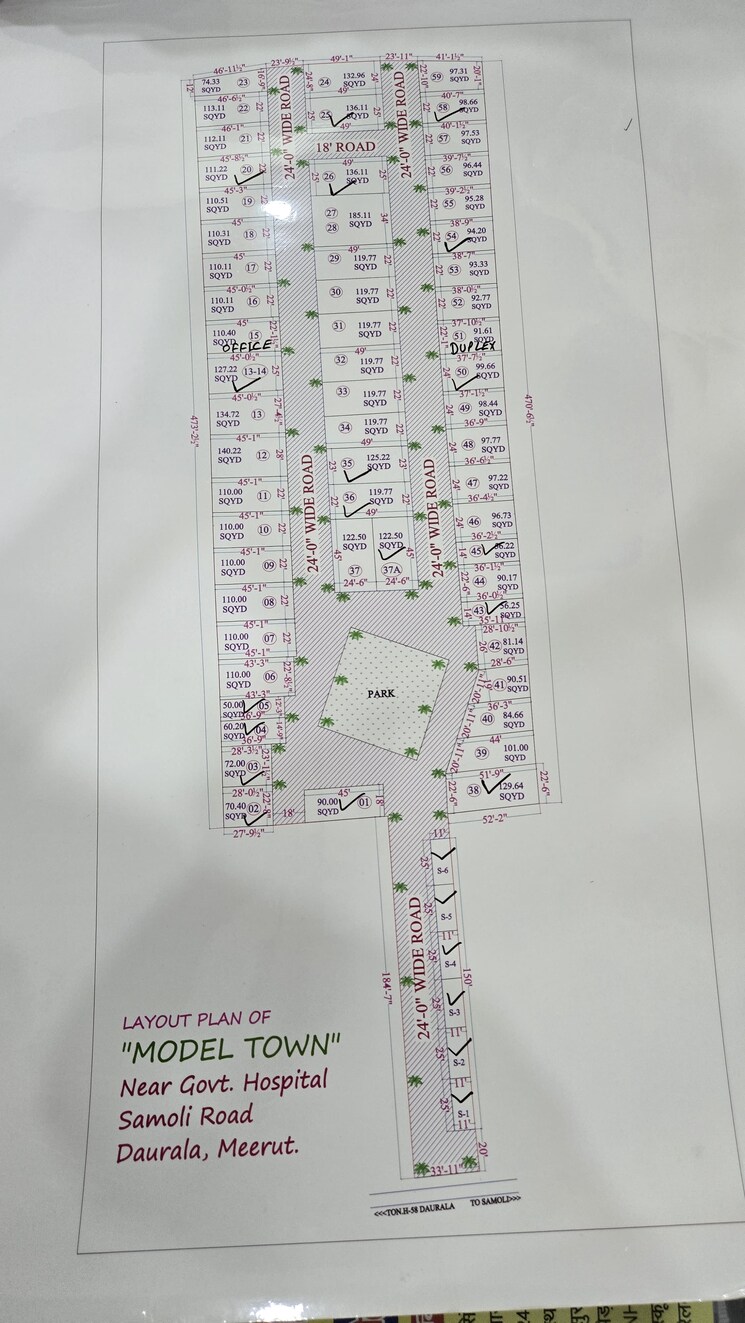 Map Location, daurala  110 Sq.Yd. Plot In Daurala Meerut 8830185