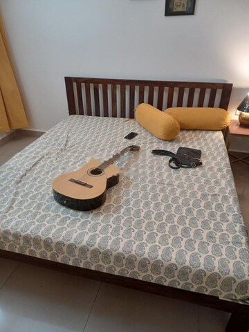 Bedroom in 2 BHK Apartment at Golden Palms Apartment Bangalore, Thanisandra Main Road – for Rent