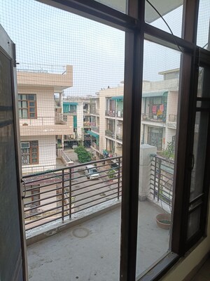 Balcony in 3 BHK Builder Floor at Guru Nanak Enclave, Dhakoli – for Sale