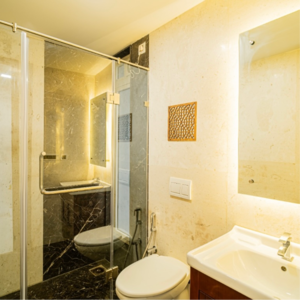 Bathroom in 3 BHK Apartment at Ekta Tripolis, Goregaon West – for Sale