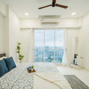 Bedroom in 3 BHK Apartment at Ekta Tripolis, Goregaon West – for Sale