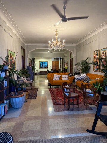 Living Room in 4 BHK Apartment at Quest End, Cuffe Parade – for Sale