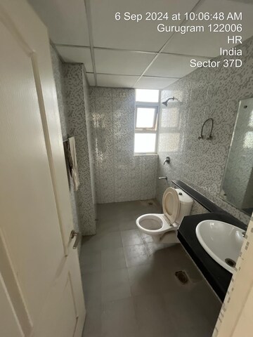 Bathroom in 4 BHK Apartment at BPTP Park Serene, Sector 37d – for Rent